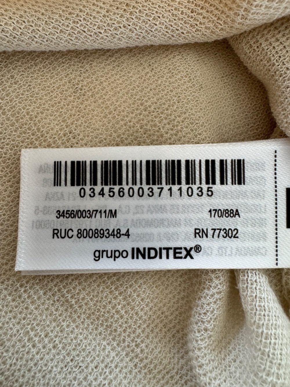Zara Cream Lightweight Knit Poncho Top - Picture 6 of 6